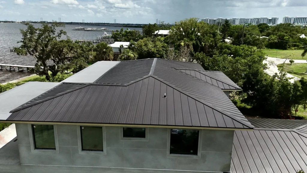 Standing-Seam Metal and GAF TPO Roof for New Construction in Port Charlotte
